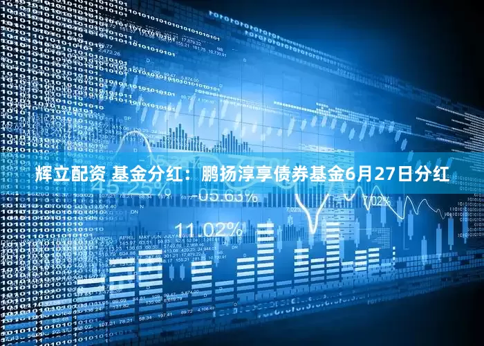 辉立配资 基金分红：鹏扬淳享债券基金6月27日分红