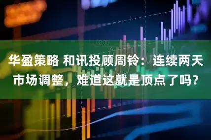 华盈策略 和讯投顾周铃：连续两天市场调整，难道这就是顶点了吗？