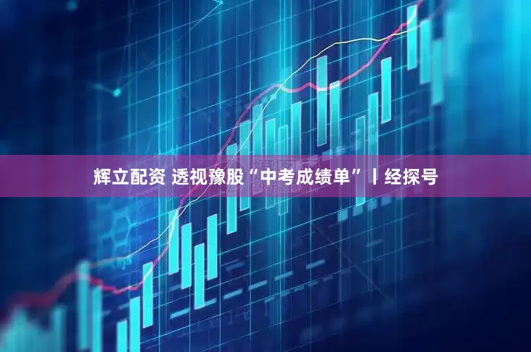 辉立配资 透视豫股“中考成绩单”丨经探号